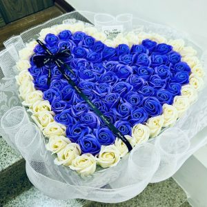 Bó hoa hồng sáp xanh 99 bông - Ảnh 3