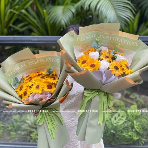 Bó hướng dương sáp 10 bông